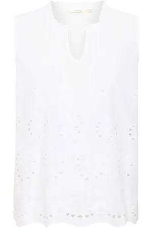 Cream Dames, Tops, Wit, Maat: M