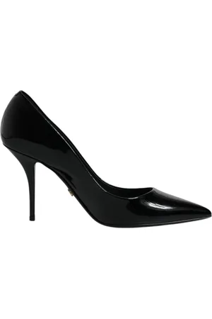 Dolce & Gabbana Dames, Schoenen, Zwart, Maat: 37 1/2 EU Leer