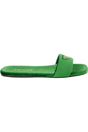 Prada Dames, Schoenen, Groen, Maat: 36 EU Velours