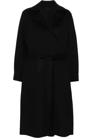 Kenzo Dames, Mantels, Zwart, Maat: M Wol