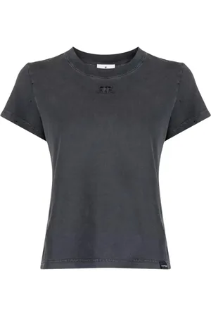 Courrèges Dames, Tops, Grijs, Maat: S Katoen