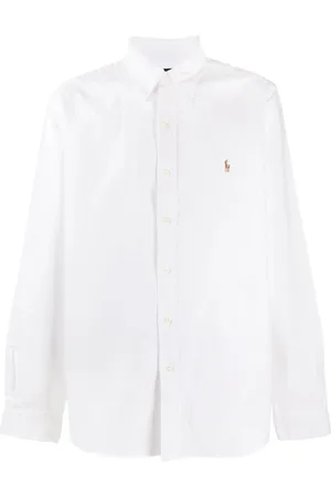 Ralph Lauren Heren, Overhemden, Wit, Maat: S Katoen