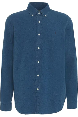 Ralph Lauren Heren, Overhemden, Blauw, Maat: L Denim