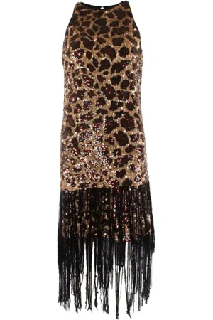 Pinko Dames, Jurken, Bruin, Maat: 2XS Poliester