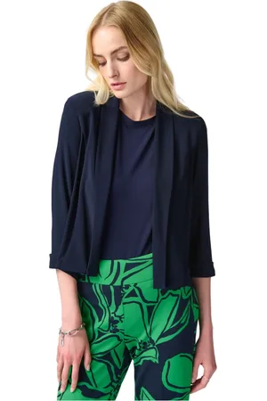 Joseph Ribkoff Dames, Jassen, Blauw, Maat: 2XL Spandex