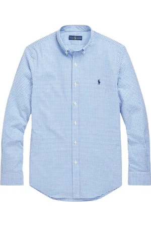 Ralph Lauren Heren, Overhemden, Blauw, Maat: XL Katoen