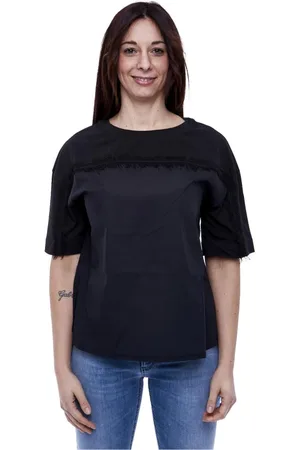 ALPHA STUDIO Dames, Tops, Zwart, Maat: XS Jersey