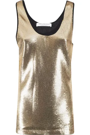 Serafini Dames, Tops, Geel, Maat: S Poliester
