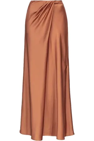 Pinko Dames, Rokken, Bruin, Maat: M Viscose
