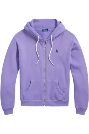 Ralph Lauren Dames, Sweatshirts & Hoodies, Paars, Maat: M Katoen