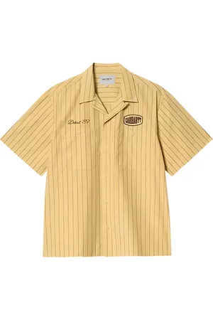 Carhartt Heren, Overhemden, Geel, Maat: L Katoen