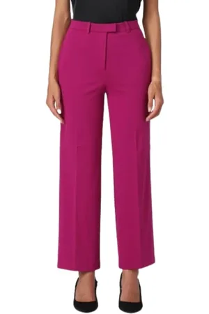 Pinko Dames, Broeken, Paars, Maat: S Viscose