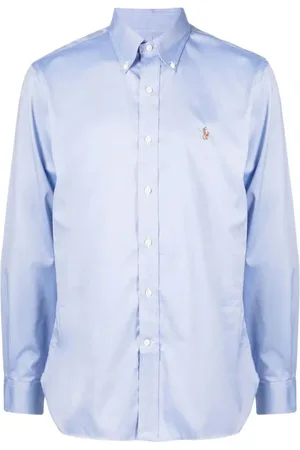 Ralph Lauren Heren, Overhemden, Blauw, Maat: S Katoen