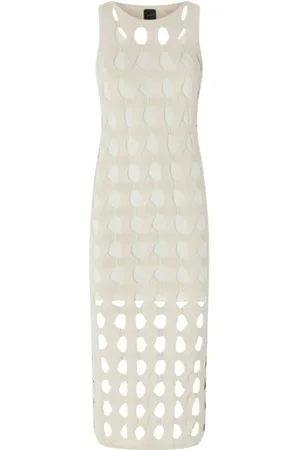 Pinko Dames, Jurken, Wit, Maat: L Viscose
