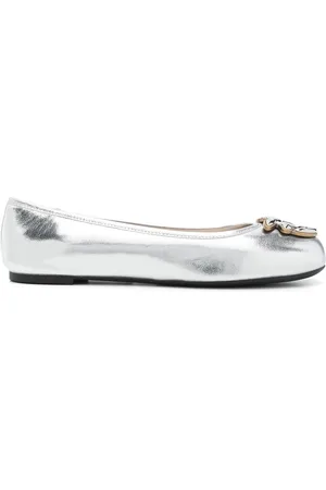Pinko Dames, Schoenen, Grijs, Maat: 40 EU Leer