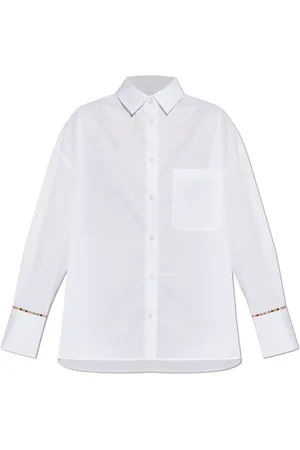 Paul Smith Dames, Blouses & Shirts, Wit, Maat: S Katoen
