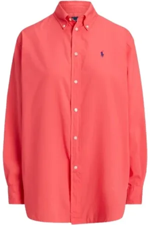 Ralph Lauren Dames, Blouses & Shirts, Rood, Maat: L Katoen