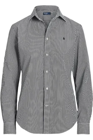 Ralph Lauren Dames, Blouses & Shirts, Zwart, Maat: S Katoen