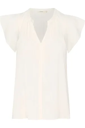 INWEAR Dames, Blouses & Shirts, Wit, Maat: L Viscose