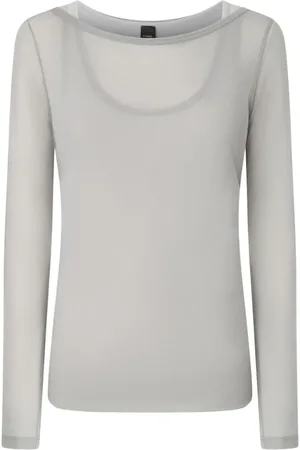 Pinko Dames, Tops, Grijs, Maat: S Jersey