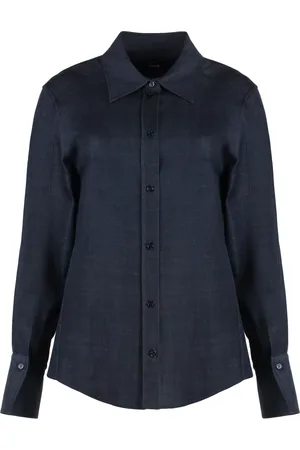 HUGO BOSS Dames, Blouses & Shirts, Blauw, Maat: XS Denim
