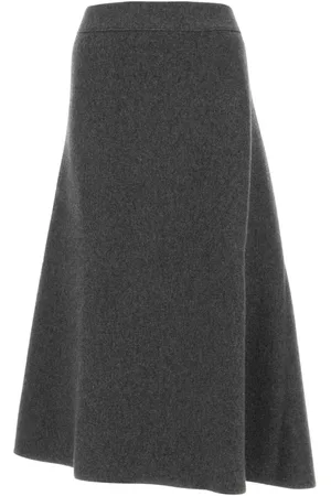 Jil Sander Dames, Rokken, Grijs, Maat: M Wol