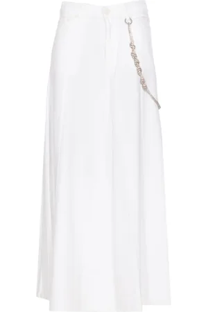 Pinko Dames, Rokken, Wit, Maat: XS Katoen