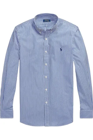 Ralph Lauren Heren, Overhemden, Blauw, Maat: XL Katoen