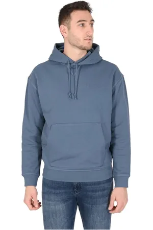 HUGO BOSS Heren, Sweatshirts & Hoodies, Blauw, Maat: L Katoen