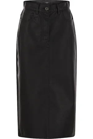 Max Mara Dames, Rokken, Zwart, Maat: S Poliester