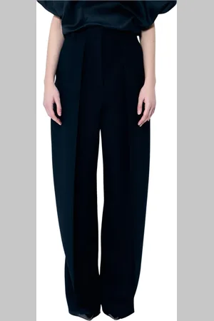 Khaite Dames, Broeken, Zwart, Maat: M Viscose