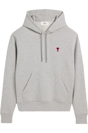 Ami Heren, Sweatshirts & Hoodies, Grijs, Maat: S