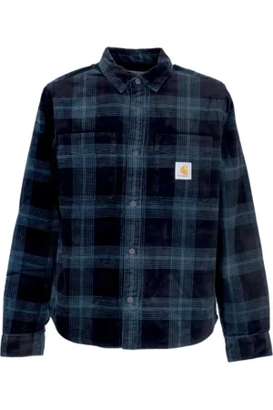 Carhartt Heren, Overhemden, Blauw, Maat: L