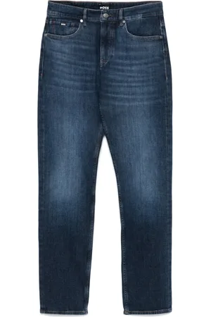 HUGO BOSS Heren, Jeans, Blauw, Maat: W31 L34 Katoen