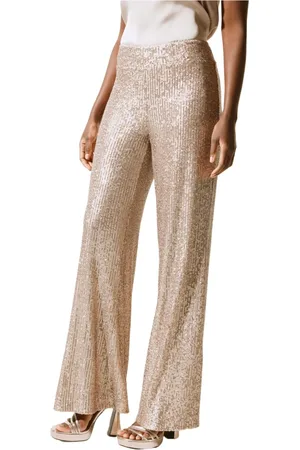 Joseph Ribkoff Dames, Broeken, Geel, Maat: M Spandex