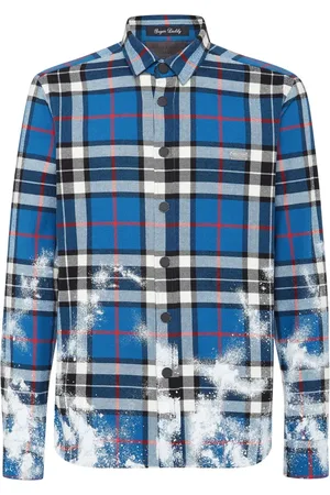 Philipp Plein Heren, Overhemden, Blauw, Maat: S