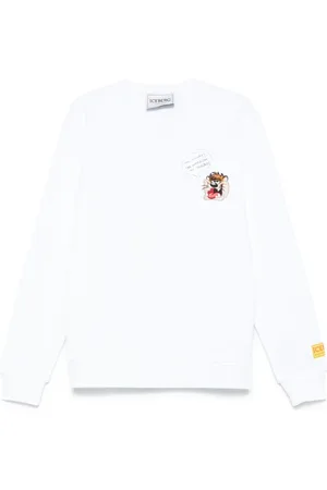 Iceberg Heren, Sweatshirts & Hoodies, Wit, Maat: S Katoen
