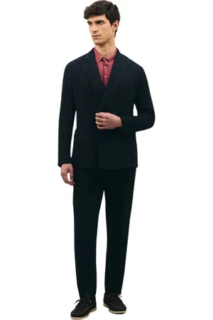 Boglioli Heren, Pakken, Blauw, Maat: 4XL Linnen