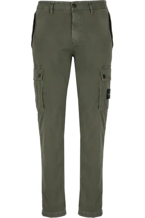 Stone Island Heren, Broeken, Groen, Maat: W28 Katoen