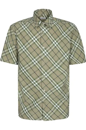 Burberry Heren, Overhemden, Groen, Maat: M
