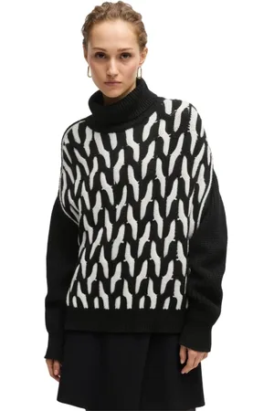 HUGO BOSS Dames, Truien, Zwart, Maat: S Wol