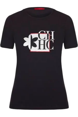 Carolina Herrera Dames, Tops, Zwart, Maat: S Katoen
