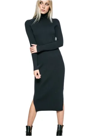 Tommy Hilfiger Dames, Jurken, Zwart, Maat: XL Katoen