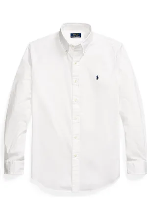 Ralph Lauren Heren, Overhemden, Wit, Maat: M Katoen