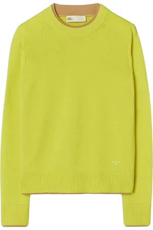 Tory Burch Dames, Truien, Groen, Maat: S Kasjmier