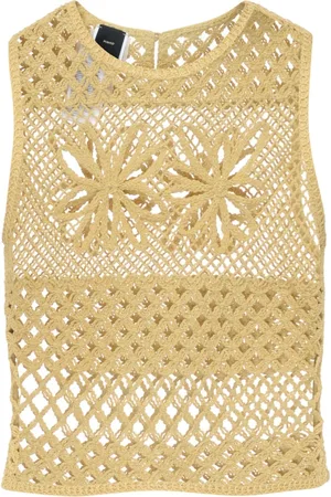 Pinko Dames, Truien, Geel, Maat: M