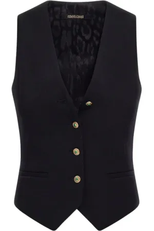 Roberto Cavalli Dames, Jassen, Zwart, Maat: 2XS Wol
