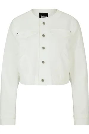 HUGO BOSS Dames, Jassen, Wit, Maat: M Denim