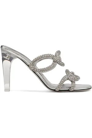 VALENTINO GARAVANI Dames, Schoenen, Grijs, Maat: 40 EU Leer