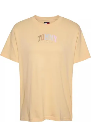 Tommy Hilfiger Dames, Tops, Geel, Maat: L Katoen
